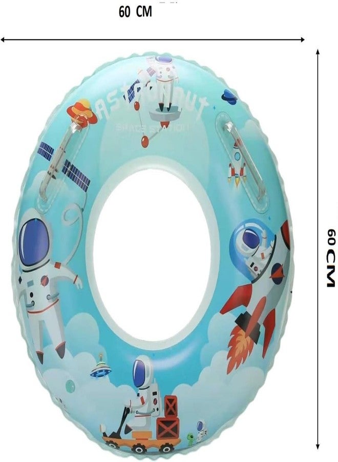 Drofail عوامة سباحة قابلة للنفخ من دروفيل، حلقات عائمة للسباحة على الشاطئ وفي حمام السباحة، لعبة عائمة للأطفال، متعددة الألوان (عالم ناسا، 60 سم) - Image 4